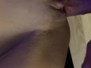 Skinny Lola Sky get hard fucked on a chair with a belly cumshot 2/16