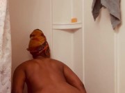 Horny ebony ride dildo after work 10/16