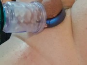 boyfrend like to play with toy on his hard dick! 12/16