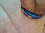 boyfrend like to play with toy on his hard dick! 2/16