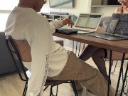 cute gf sucks my dick while I try to work / Soft porn 5/16