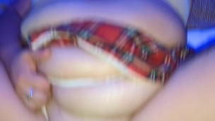 Le doy mi gran verga a mi hermanastra hasta venirme encima de ella - Harem Master