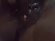 Ebony solo pussy play 13/16