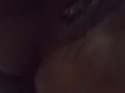 Ebony solo pussy play