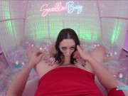 Naughty student Sage Hunter improving vr sloppy blowjob skills 6/16