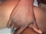 SLIM Black EBONY FUCKS HER CUTE WET PUSSY 4/16
