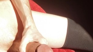 Your hung twink goon bud does a quick jerk and countdown with you!