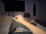 Vocal male can’t help but moan and make a mess 2/16