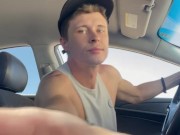 Random Girl Saw Me Jerking Off In Car And She Decided To Help Me Through The Window 🤩🍆💦 1/16