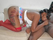 Big ass ebony student take hard her teacher'c BBC in the living room, huge cumshot ass 9/16