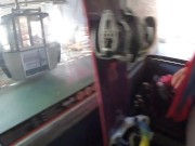 Extremely risky outdoor sex in a cabin above the ski slope - TonnyAndMiaLove 1/16