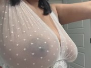 BTS: OF Housewife Tries to Scrub Counters 14/16