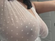 BTS: OF Housewife Tries to Scrub Counters 16/16