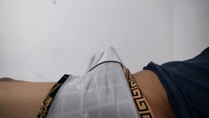 I'm playing with this big, beautiful cock again