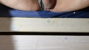 Fast cumshot while watching porn shorties