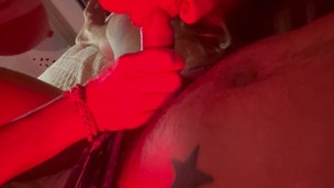 She gave him a blowjob