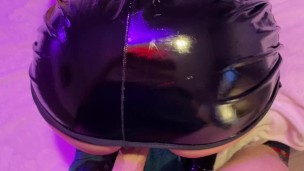 My girl in black latex sucks perfectly