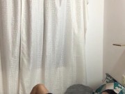 I suck my girlfriend's tits and ask her to scissor me.