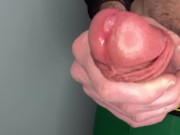 Jerking Big White Cock leads to Massive explosive cumshot Huge Cumload Cumblast 2/16