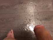 Power Pissing All Over My Hallway Walls and Floor 10/16