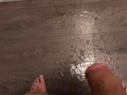 Power Pissing All Over My Hallway Walls and Floor 9/16