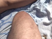 french amateur milf lets perverted man cum on her pussy on the beach 6/16