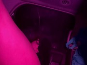 Sexy milf to excited & fucks herself in her car in the cold & makes herself cum all over 16/16