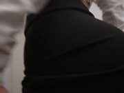 BIMBO SECRETARY with HUGE TITS Get's FUCKED wearing MINI SKIRT and HEELS 15/16