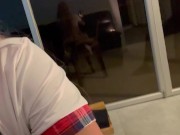 Getting ready to record, Camila is already hot