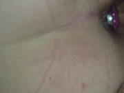 Filling her pussy while she wears a plug 14/16