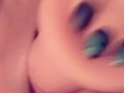 Thick & curvy BBW MILF fucks her wet pussy hard with a huge dildo 8/16