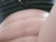 Squatting and pissing all over my feet 16/16