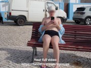 Flashing boobs in risky public 7/16