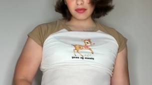 Trans Cutie Milks Her Cock Dry After Grinding on Dildo