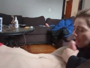 Heather polishes off his Cock before the neighbors even get home 15/16