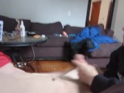 Heather polishes off his Cock before the neighbors even get home 16/16