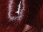 A redhair sexy girl suck my dick with passion 10/16