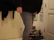 Male Desperation & Wetting - Please let me use the Toilet!!! 1/16