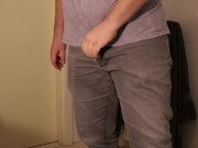 Male Desperation & Wetting - Please let me use the Toilet!!! 6/16