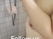 Hot mature milf taking a shower big natural breast 1/16