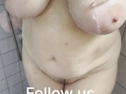 Hot mature milf taking a shower big natural breast 11/16