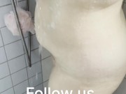 Hot mature milf taking a shower big natural breast 13/16