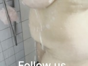 Hot mature milf taking a shower big natural breast 5/16