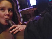 Je remercie mon coach après la séance avec une bonne fellation et une éjaculation faciale 5/16