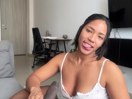 I fuck with my new boyfriend in the living room of my house while my parents aren't home -nysdel-