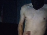 Masked man edging himself, whimpering and heavy breathing 16/16