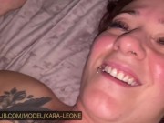 Pretty Green Eyed MILF Gets A Facial - Kara Leone Sucks & Fucks Big American Cock POV 14/16