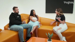 POV of Lena The Plug Deepthroating A Big Cock with Sky Bri