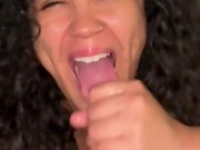 POV thick tattooed latina sucks and fucks my big dick dry with backshots 13/16