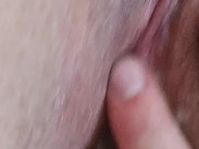 Watch daddy finger his creampie into my pussy 16/16